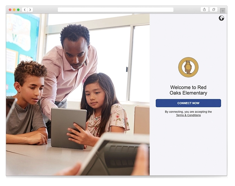 nomadix captive portal for k-12 education